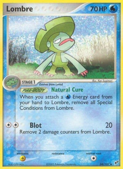 Lombre Deoxys Pokemon card