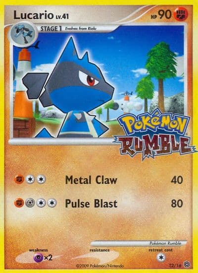 Lucario Rumble Pokemon card