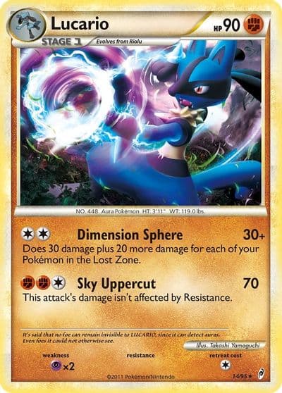 Lucario Call of Legends Pokemon card