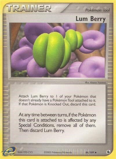 Lum Berry Ruby and Sapphire Pokemon card