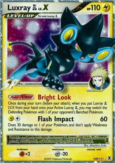 Luxray GL Lv.X Rising Rivals Pokemon card