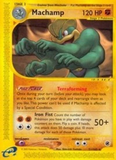 Machamp (51) Expedition Pokemon card