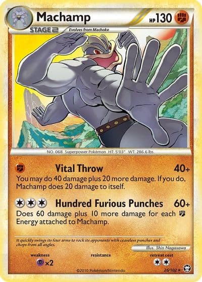 Machamp Triumphant Pokemon card