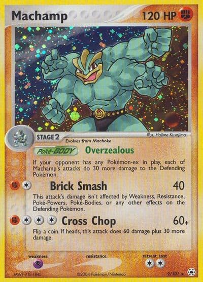 Machamp Hidden Legends Pokemon card