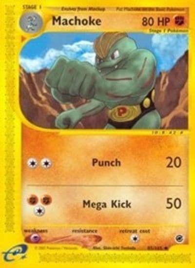 Machoke Expedition Pokemon card