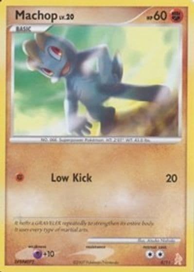 Machop DP Trainer Kit: Manaphy & Lucario Pokemon card