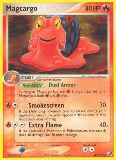 Magcargo Unseen Forces Pokemon card
