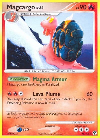 Magcargo Great Encounters Pokemon card