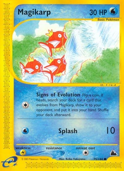 Magikarp Skyridge Pokemon card