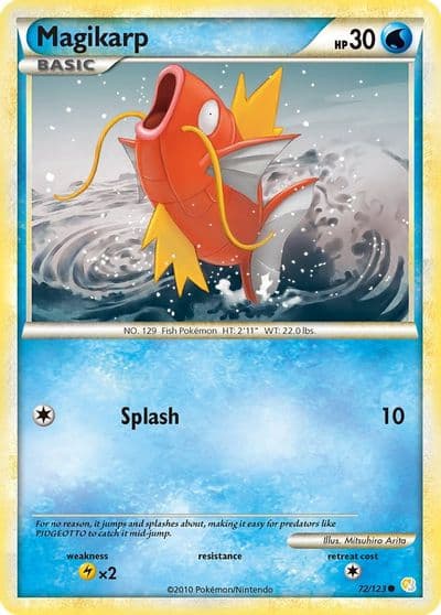 Magikarp HeartGold SoulSilver Pokemon card