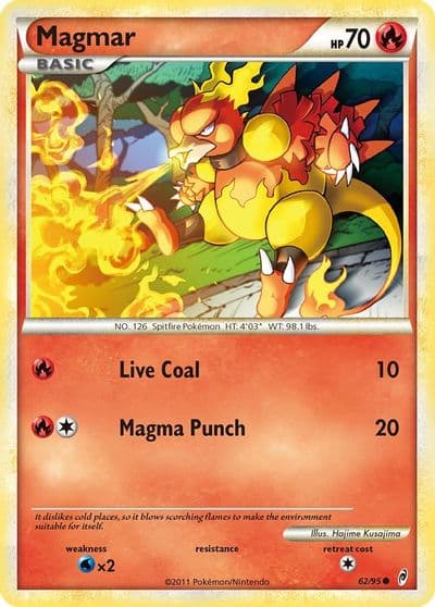 Magmar Call of Legends Pokemon card