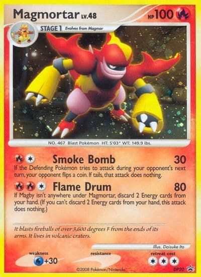 Magmortar - DP20 Diamond and Pearl Promos Pokemon card