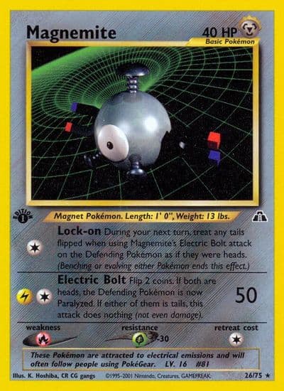 Magnemite (26) Neo Discovery Pokemon card
