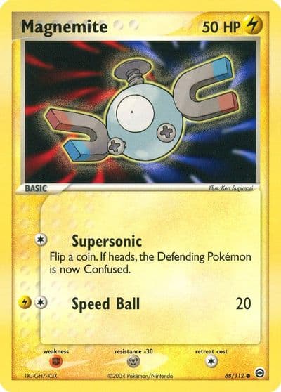 Magnemite FireRed & LeafGreen Pokemon card
