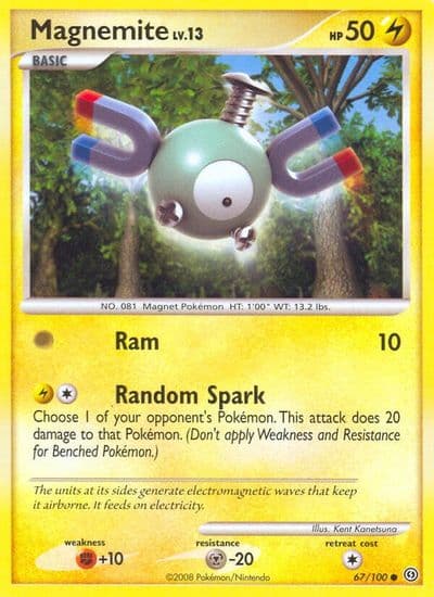 Magnemite (67) Stormfront Pokemon card