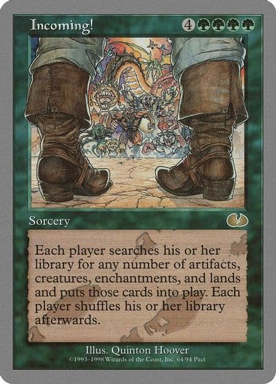 Incoming Unglued Magic card