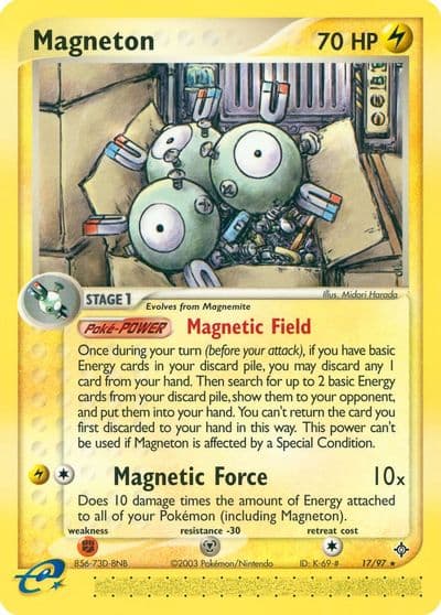 Magneton Dragon Pokemon card
