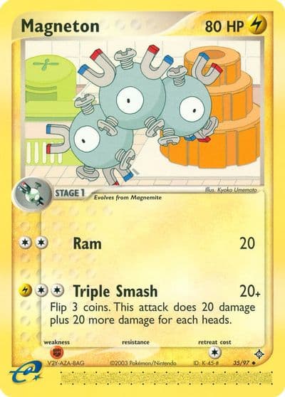 Magneton Dragon Pokemon card
