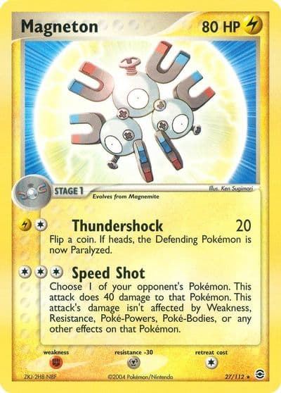 Magneton FireRed & LeafGreen Pokemon card