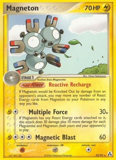 Magneton Legend Maker Pokemon card
