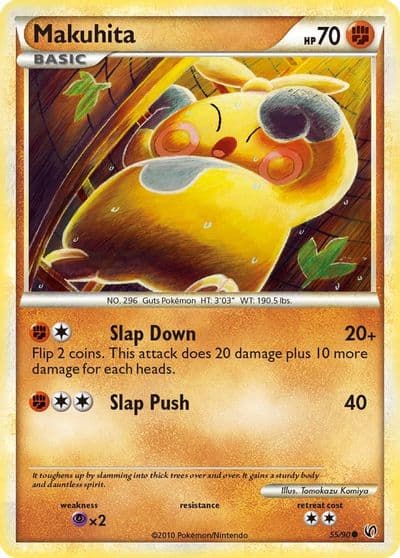 Makuhita Undaunted Pokemon card