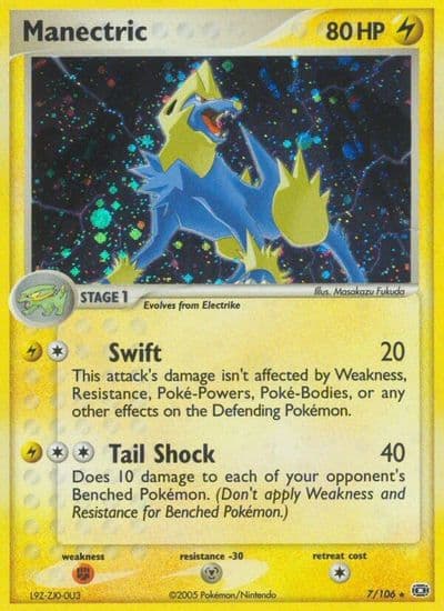 Manectric Emerald Pokemon card