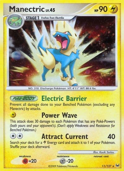 Manectric Platinum Pokemon card