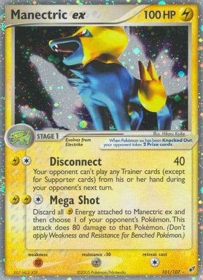 Manectric ex Deoxys Pokemon card