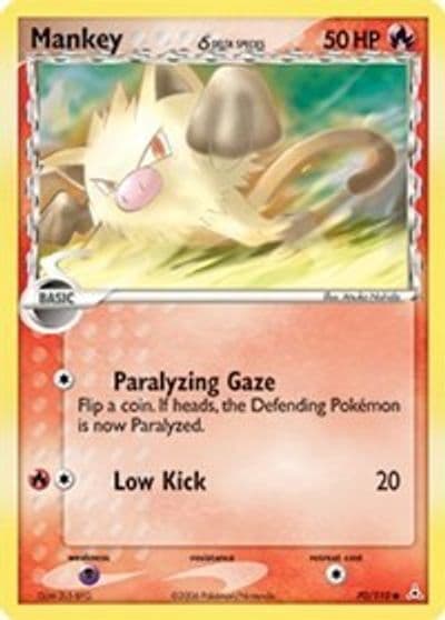 Mankey (Delta Species) Holon Phantoms Pokemon card