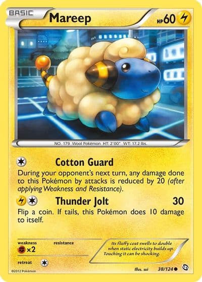 Mareep Dragons Exalted Pokemon card