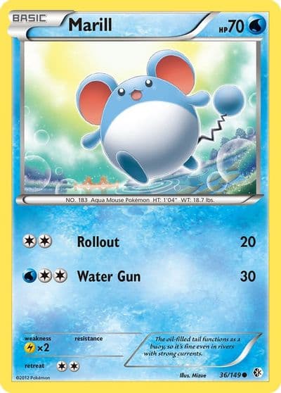 Marill Boundaries Crossed Pokemon card