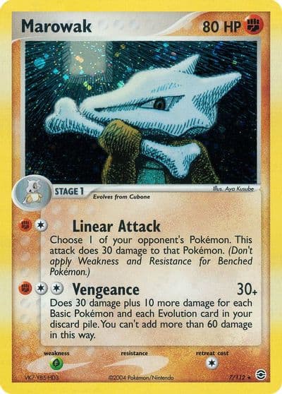 Marowak FireRed & LeafGreen Pokemon card