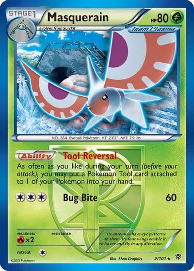 Masquerain (Team Plasma) Plasma Blast Pokemon card