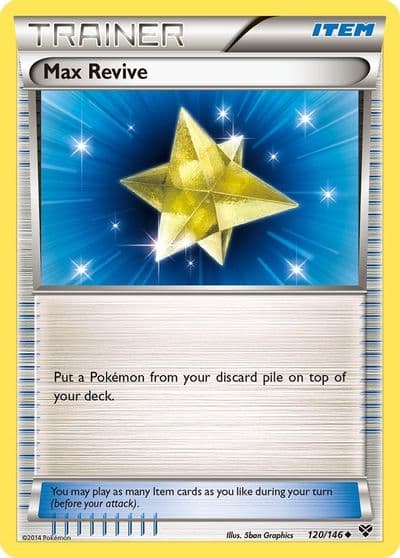 Max Revive XY Base Set Pokemon card