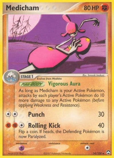 Medicham Power Keepers Pokemon card