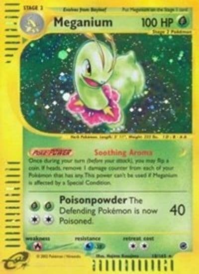 Meganium (18) Expedition Pokemon card
