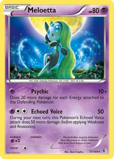 Meloetta Boundaries Crossed Pokemon card