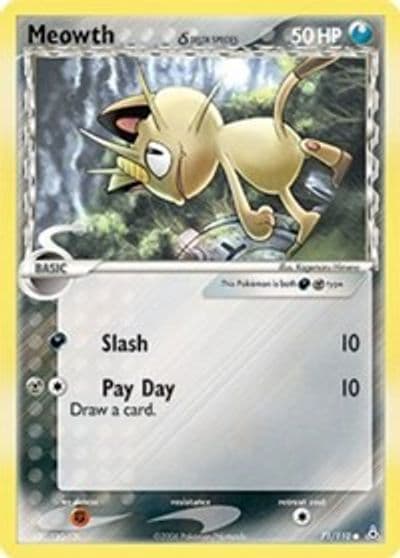 Meowth (Delta Species) Holon Phantoms Pokemon card