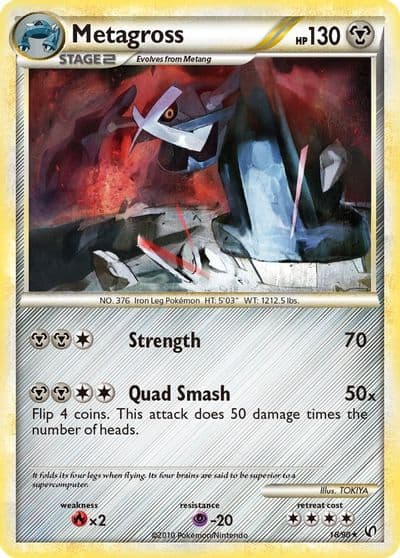 Metagross Undaunted Pokemon card
