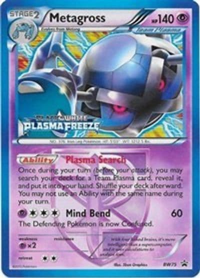 Metagross - BW75 (Team Plasma) (Prerelease) Black and White Promos Pokemon card