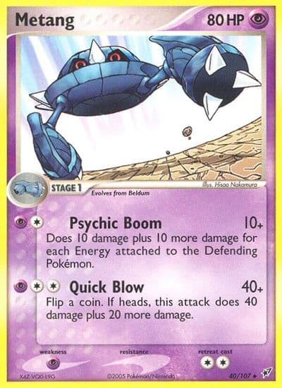 Metang Deoxys Pokemon card