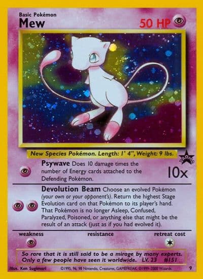 Mew (9) WoTC Promo Pokemon card
