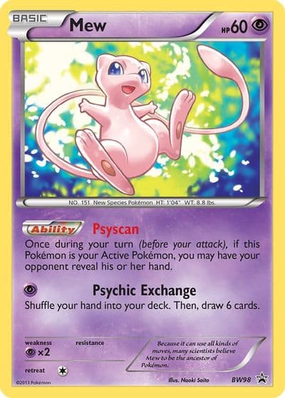 Mew - BW98 Black and White Promos Pokemon card