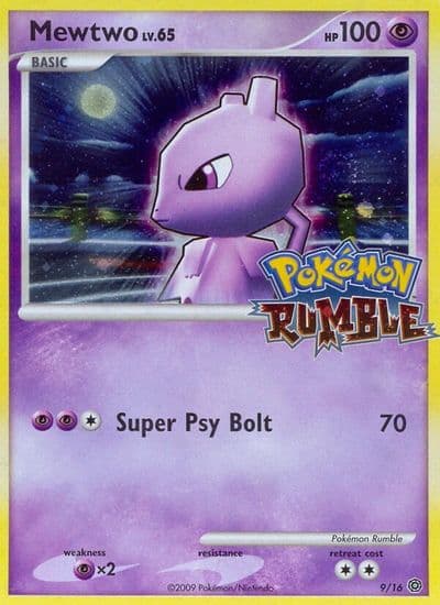Mewtwo Rumble Pokemon card