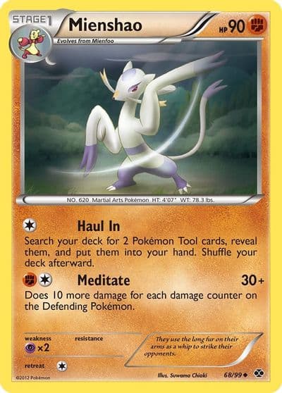 Mienshao Next Destinies Pokemon card