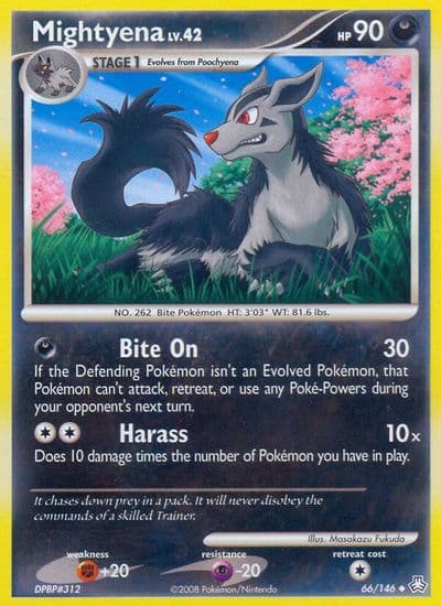 Mightyena Legends Awakened Pokemon card