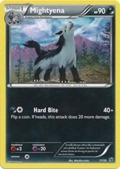 Mightyena Kalos Starter Set Pokemon card