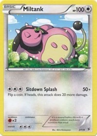 Miltank Kalos Starter Set Pokemon card