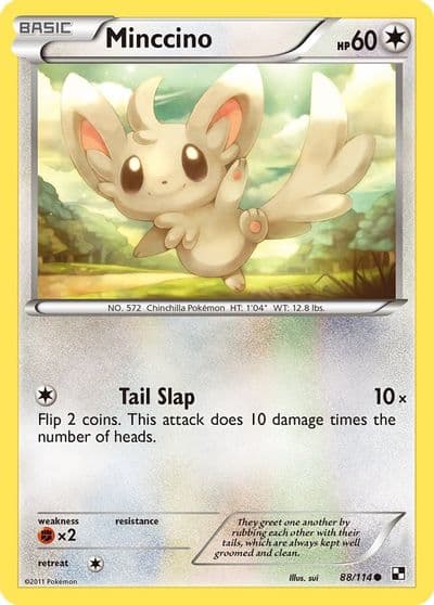 Minccino Black and White Pokemon card