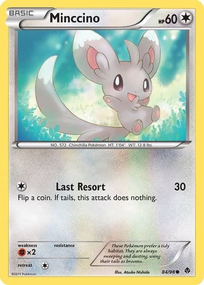 Minccino Emerging Powers Pokemon card